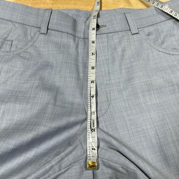Jack Victor NWT Sage 100% Wool Blue Window Pane Dress Pants Men's Size 30R - Picture 9 of 10